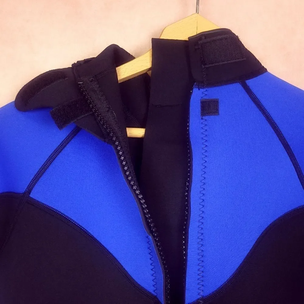 Hydropro 3.0 Black Blue Short Sleeve Wetsuit Size Medium